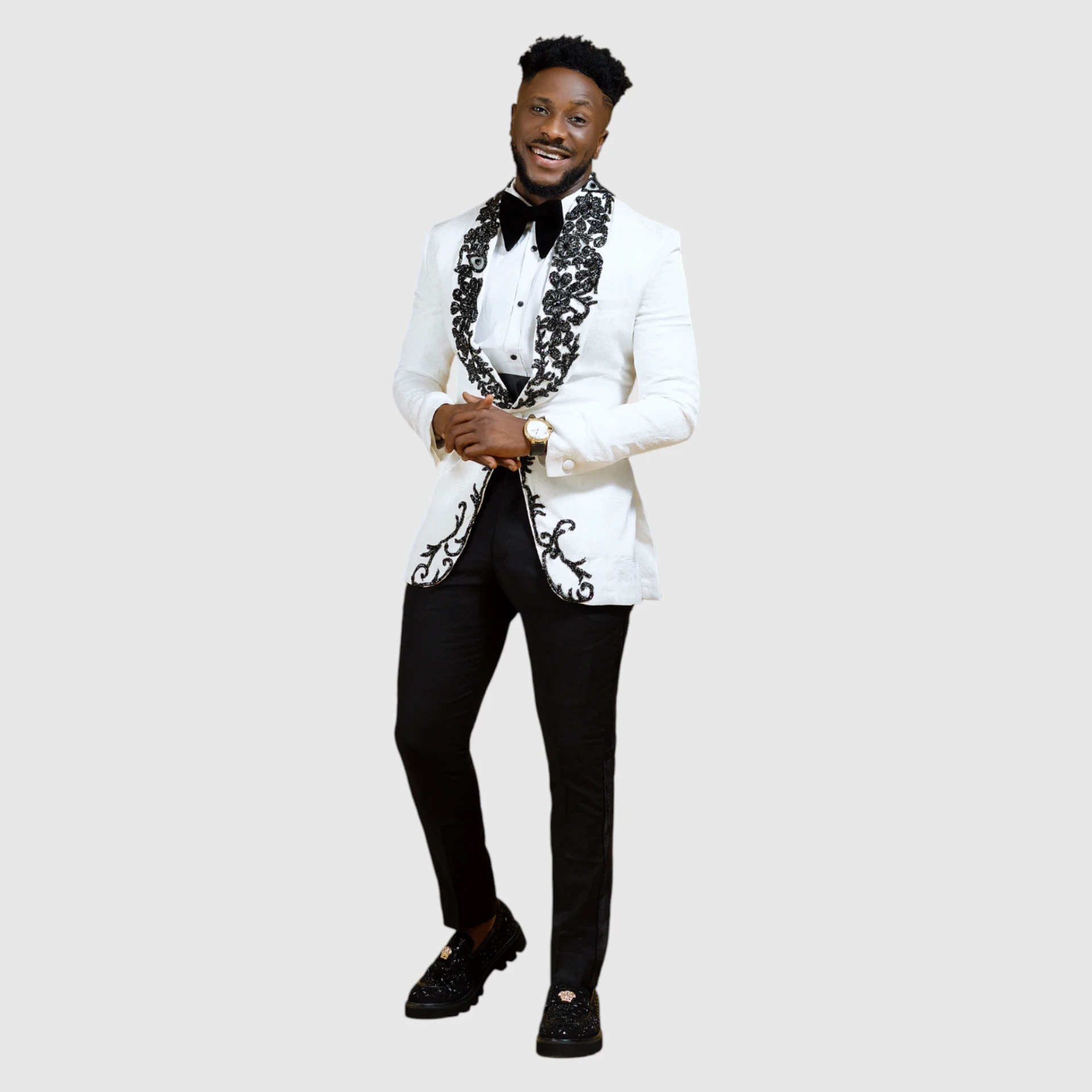 Ivory Appliqué Tuxedo
