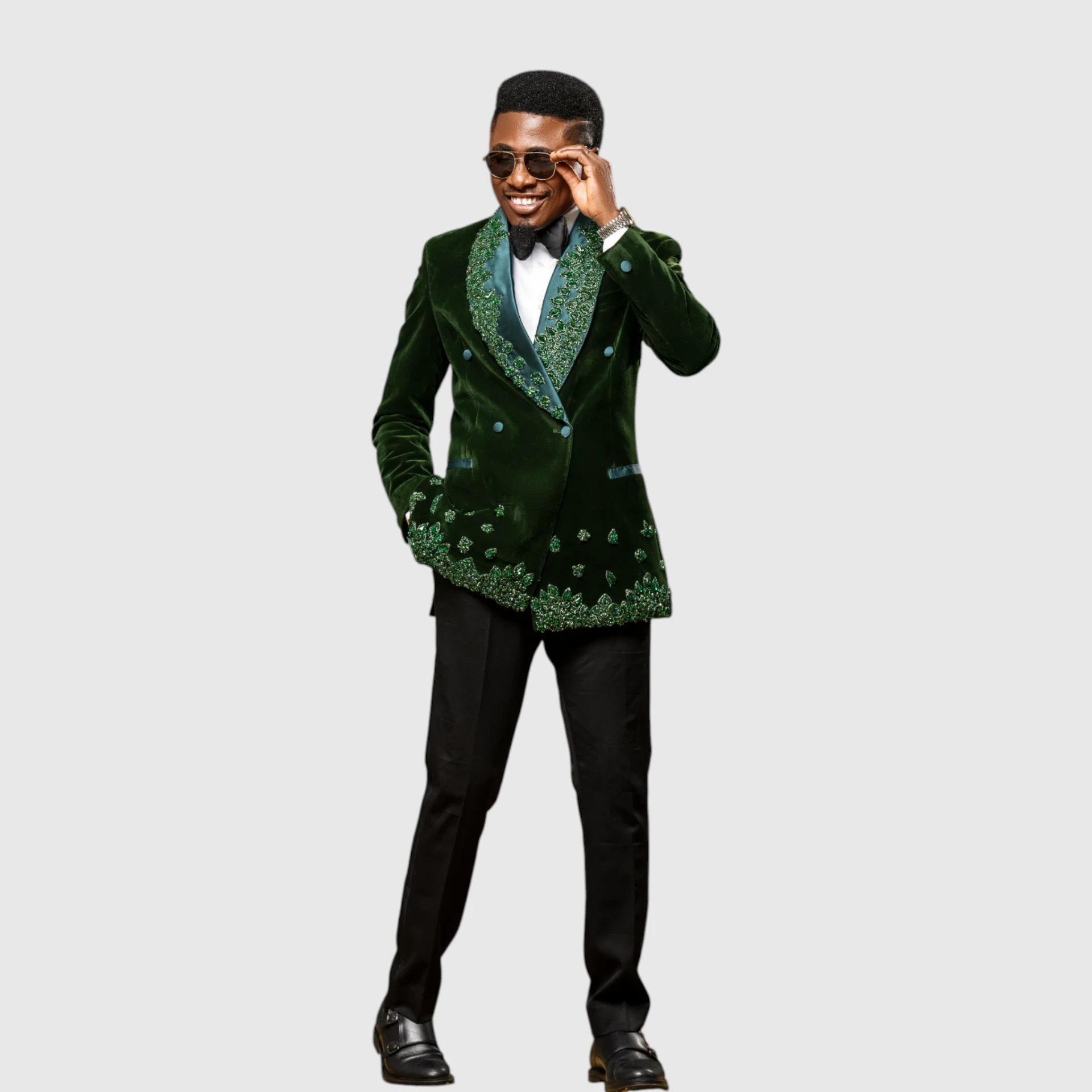Emerald Green Velvet Tuxedo