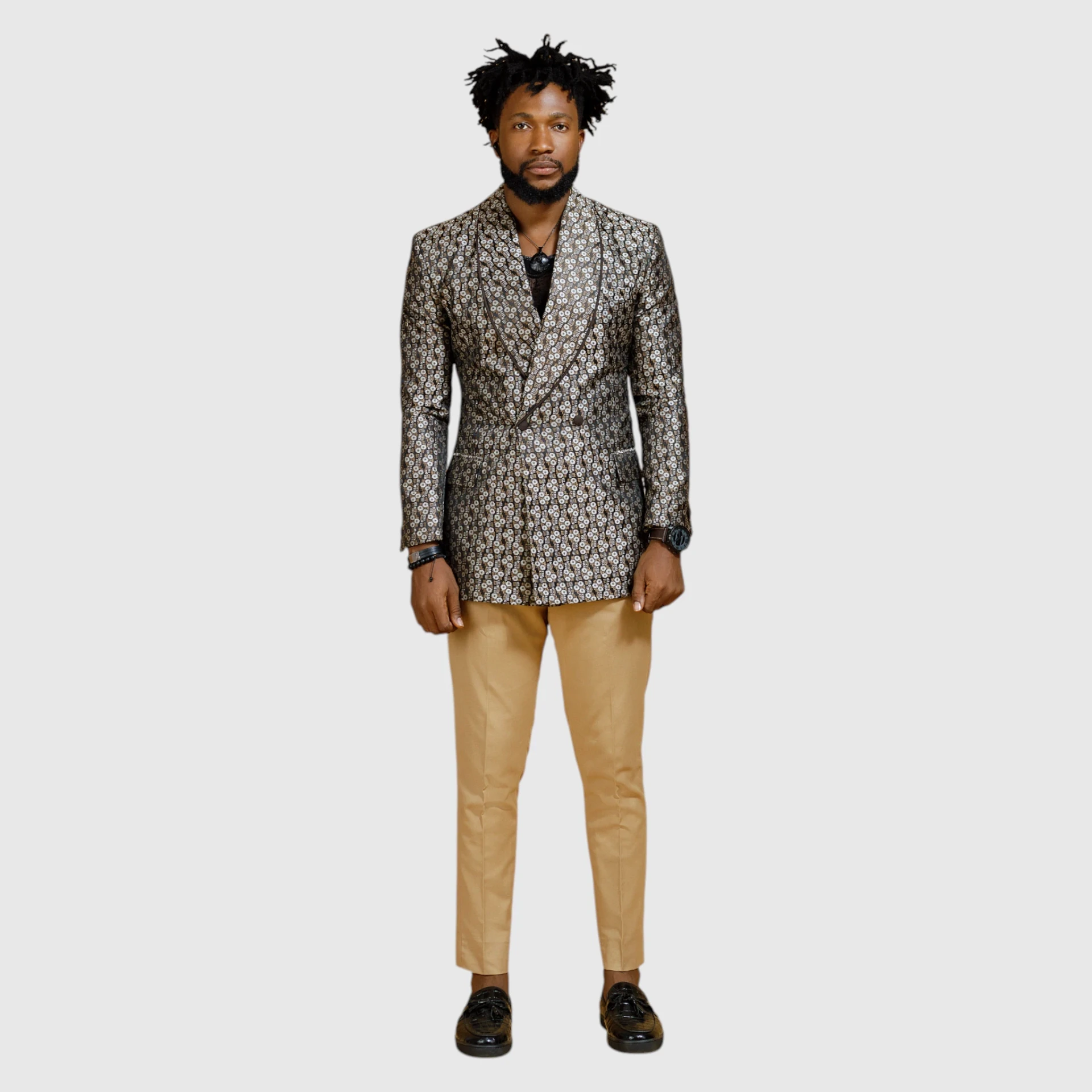 Flowery Pattern Blazer detail