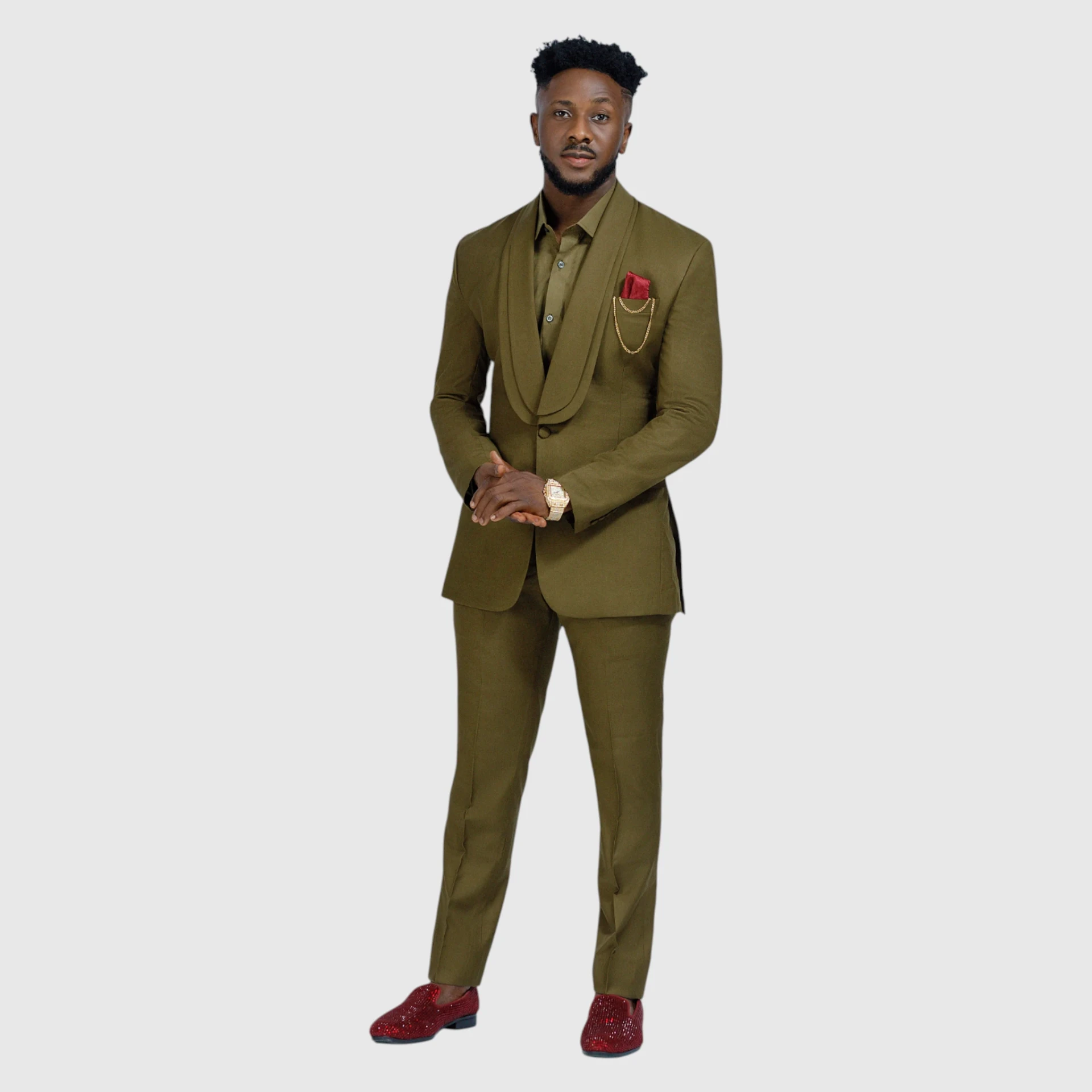 Olive Monochrome 2-Piece